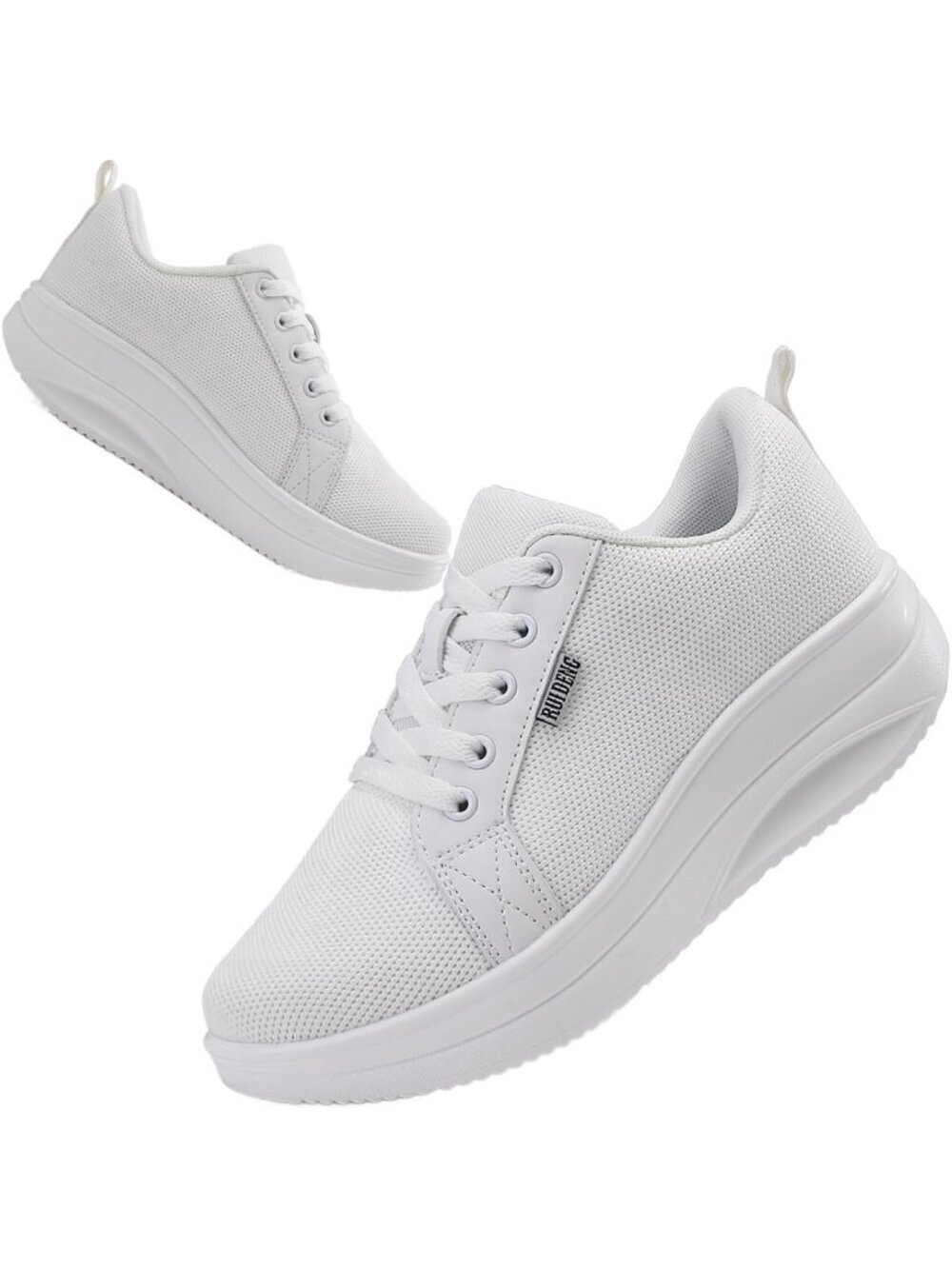 Women's All White Air Cushion Nurse Slip Resistant Work Sock Comfortable Sneaker